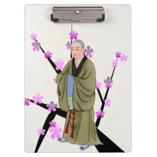 Portapapeles de monje budista