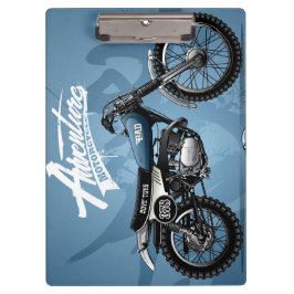 Portapapeles de motocross Blue Dirt Bike | Suminis