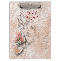 Portapapeles de Naturaleza Elegante con Relieve