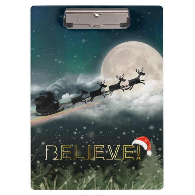 Portapapeles de Navidades de paseos nocturnos de S (Anverso)