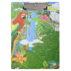 Portapapeles de paraíso tropical