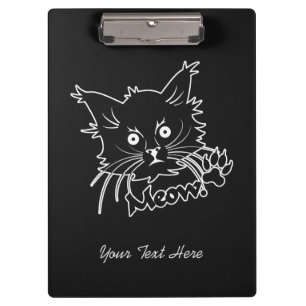 Portapapeles de personalizado de gato negro