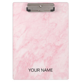 Portapapeles de Personalizar de mármol rosa