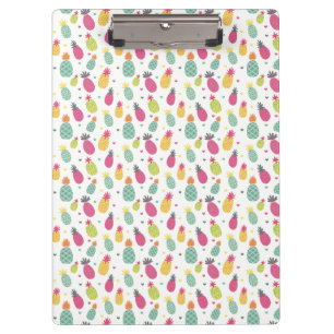 Portapapeles de piña tropical brillante y diverti