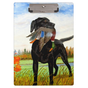 Portapapeles de pintura de perro de caza