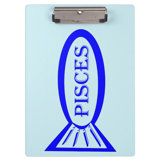 Portapapeles de Piscis Star Sign Fish (Anverso)