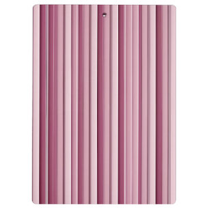 Portapapeles de rayas de malva rosadas personaliza