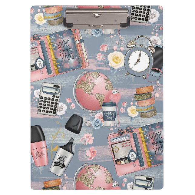 Portapapeles de regreso a la escuela para Chicas (Anverso)