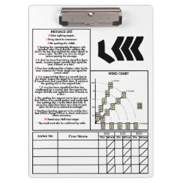 Portapapeles de Rifle de destino (con cuadro de ma