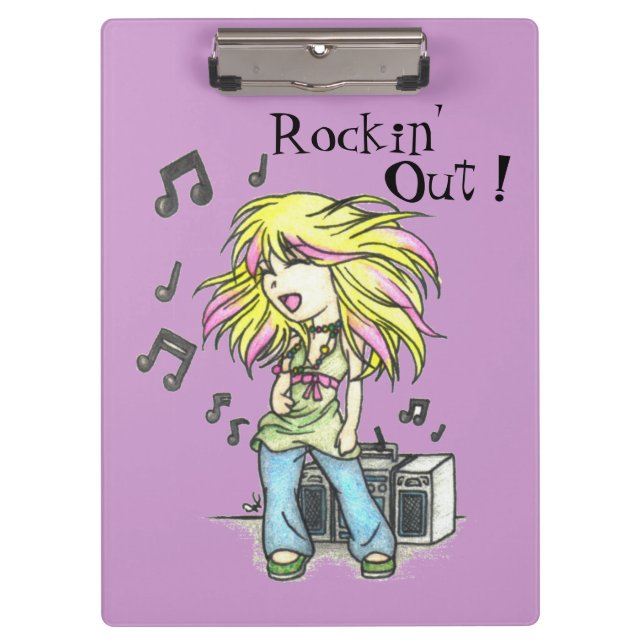 Portapapeles de Rockin' Out (Anverso)