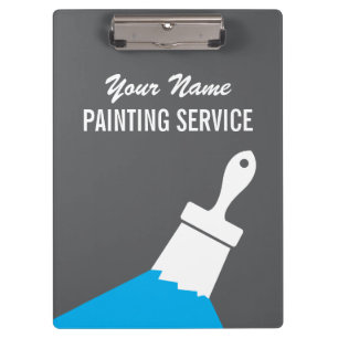 Portapapeles de servicio de pintura con logotipo d