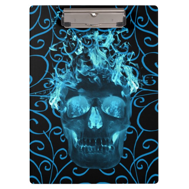 Portapapeles de Skull de Blue Fire (Anverso)