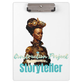 Portapapeles de Storyteller de proyecto de constru