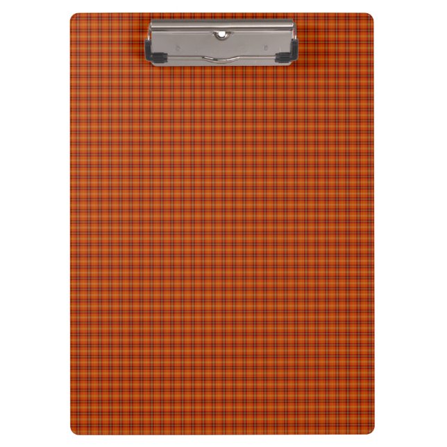 Portapapeles de Tartan naranja (Anverso)