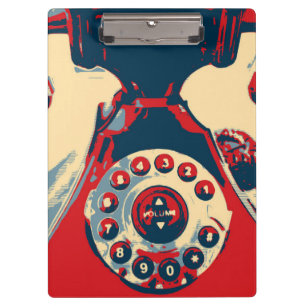 Portapapeles de teléfono retro