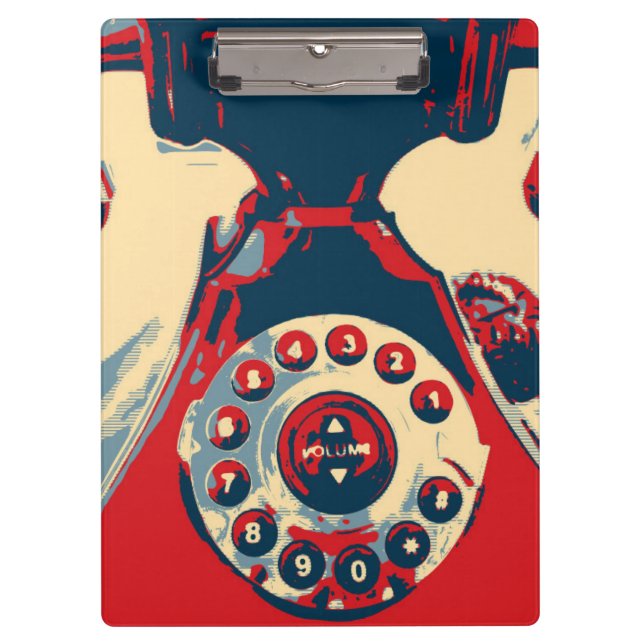 Portapapeles de teléfono retro (Anverso)