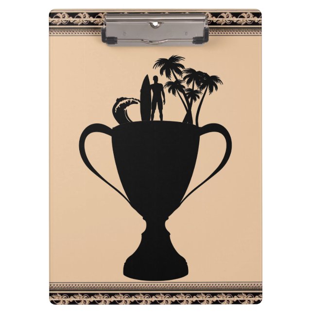 Portapapeles de trofeo de surf (Anverso)