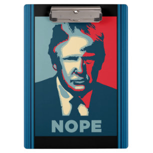 Portapapeles de Trump Nope