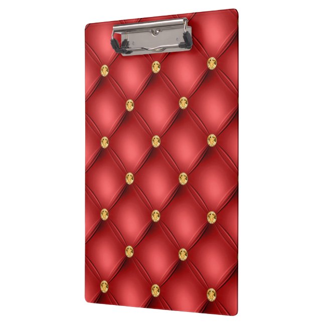 Portapapeles de Tuft Red Gold Gemstone (Izquierda)