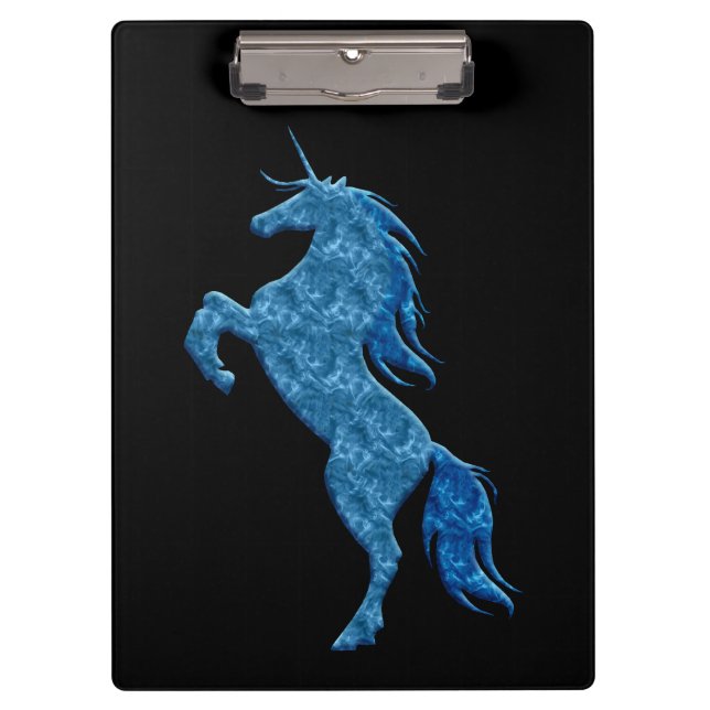 Portapapeles de Unicorn de Blue Fire (Anverso)