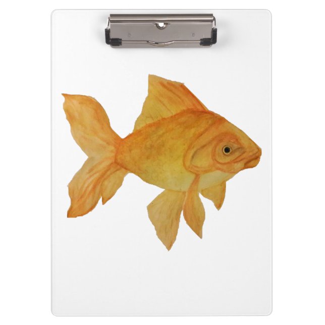 Portapapeles de Watercolor Goldfish (Anverso)