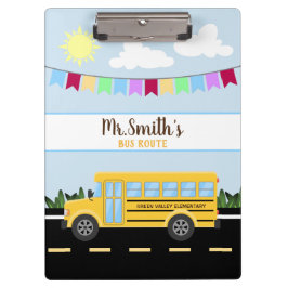 Portapapeles del conductor del autobús escolar per