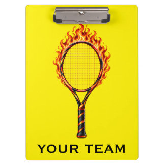 Portapapeles del equipo de tenis