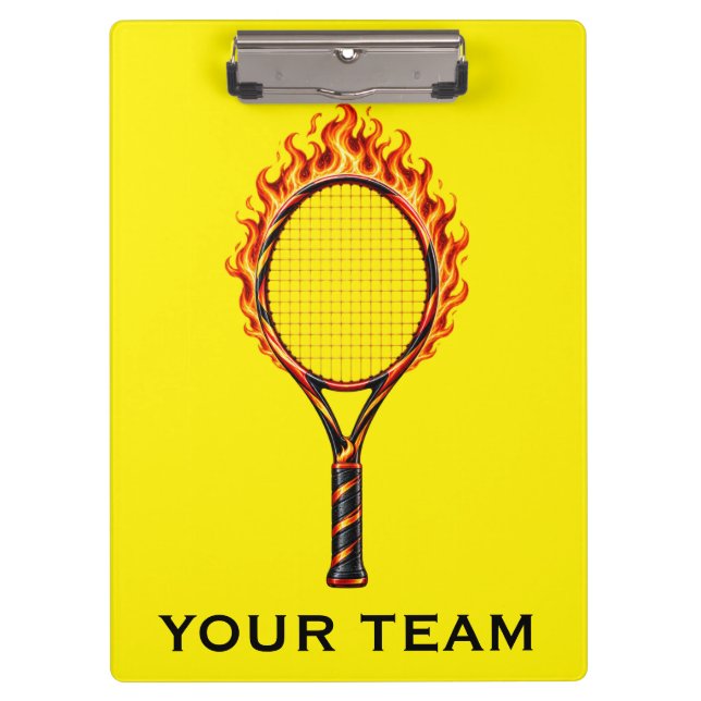 Portapapeles del equipo de tenis (Anverso)