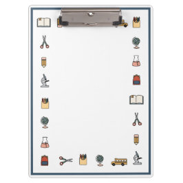 Portapapeles del libro de globos de la escuela pri