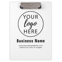 Portapapeles del logotipo comercial de personaliza