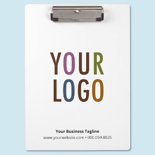 Portapapeles del logotipo de la empresa personaliz