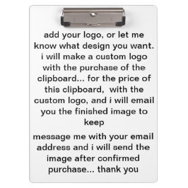 portapapeles del logotipo del personalizado