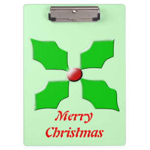 Portapapeles del Personalizable de Feliz Navidad H