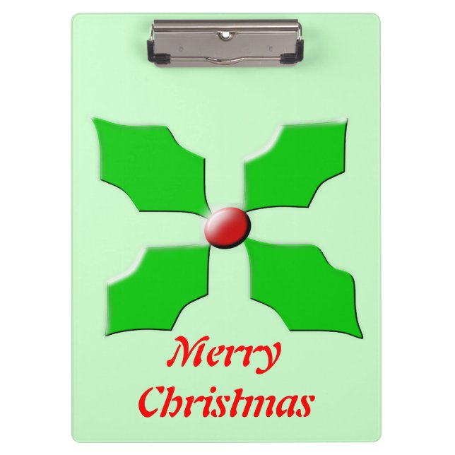 Portapapeles del Personalizable de Feliz Navidad H (Anverso)