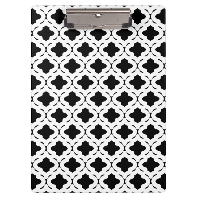 Portapapeles en blanco y negro (Anverso)