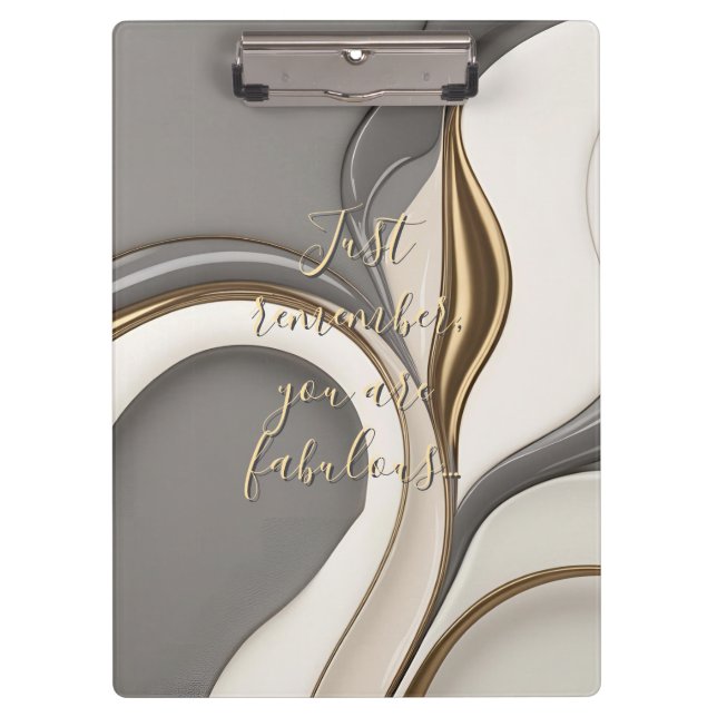 Portapapeles en un gráfico elegante (Anverso)