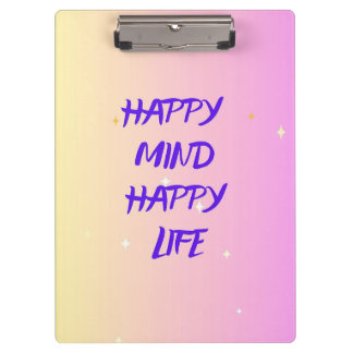 Portapapeles Feliz Mente – Decoración Motivacional