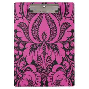 Portapapeles floral de fantasía rosa
