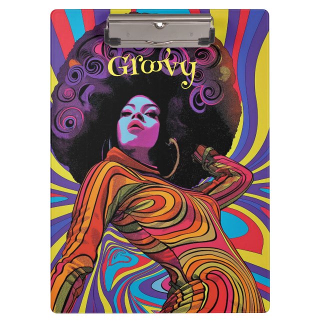 Portapapeles Groovy Retro (Anverso)