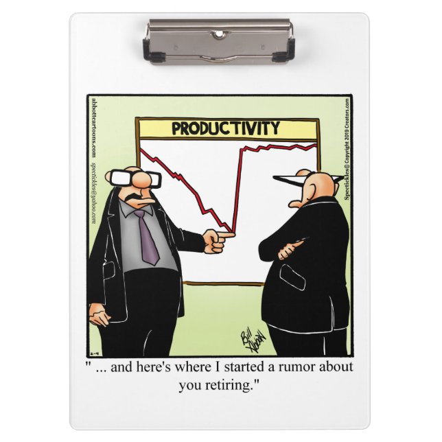 Portapapeles Humor de Office para negocios (Anverso)