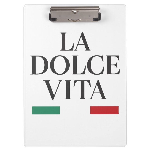 Portapapeles italiano La Dolce Vita (Anverso)