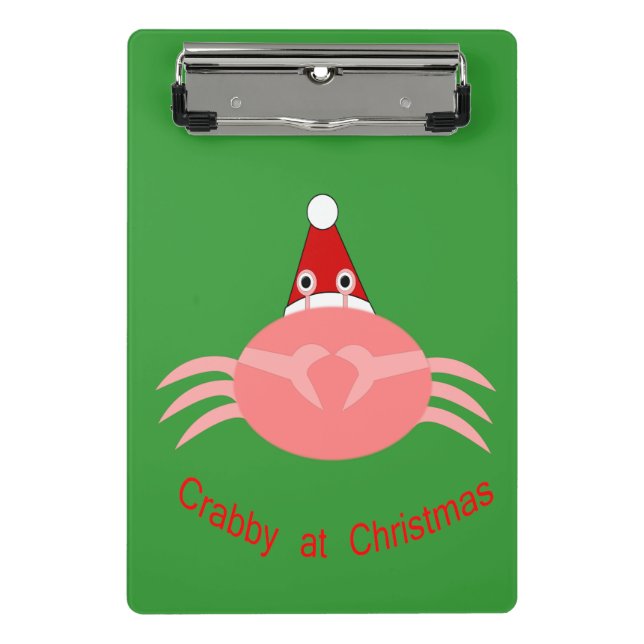 Portapapeles Mini Cangrejo de Navidad (Anverso)