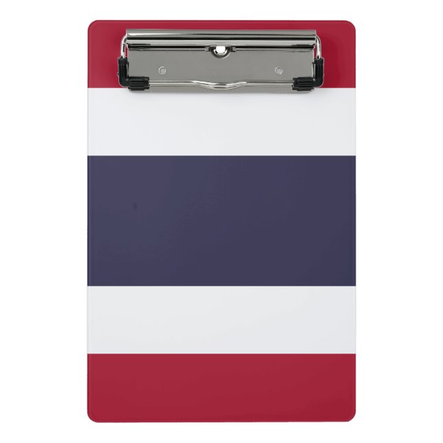 Portapapeles mini con bandera de Tailandia (Anverso)