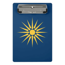Portapapeles mini con la bandera de Macedonia, Gre