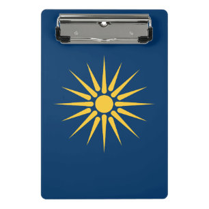 Portapapeles mini con la bandera de Macedonia, Gre