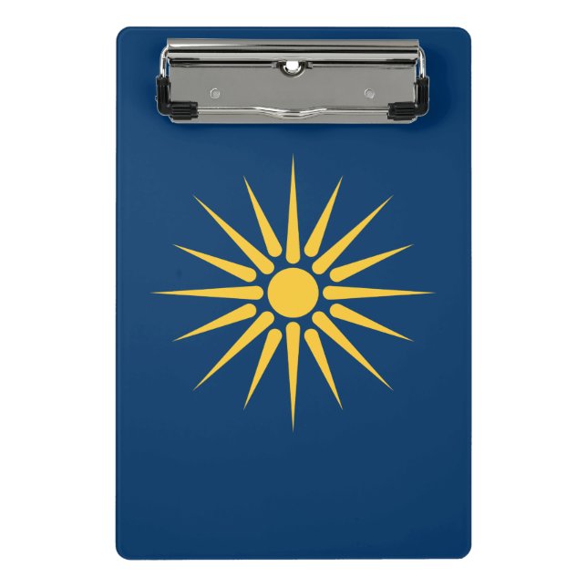 Portapapeles mini con la bandera de Macedonia, Gre (Anverso)