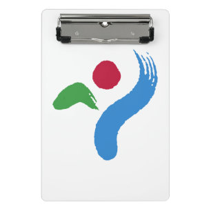 Portapapeles mini con la bandera de Seúl, Corea de