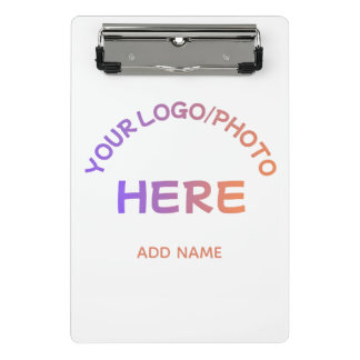 Portapapeles mini con logotipo corporativo persona