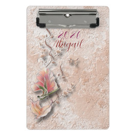Portapapeles mini con naturaleza elegante estampad