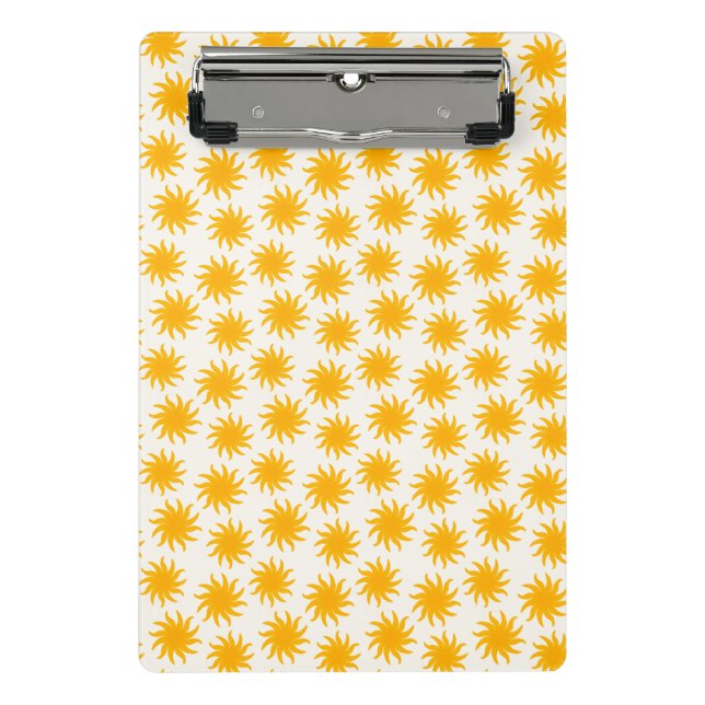 Portapapeles mini con patrón de explosión solar do (Anverso)